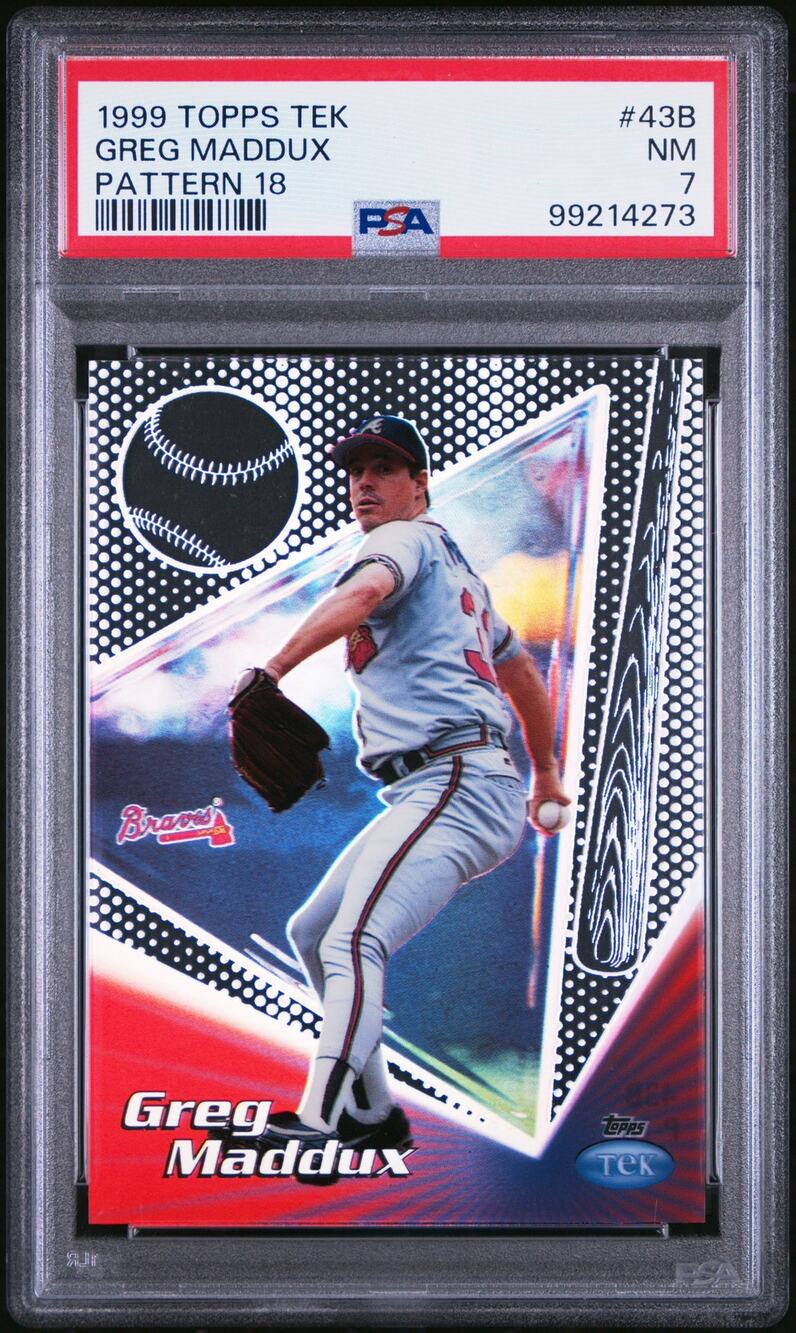 1999 Topps Tek Pattern 18 #43B Greg Maddux PSA 7 Atlanta Braves - Pop 1
